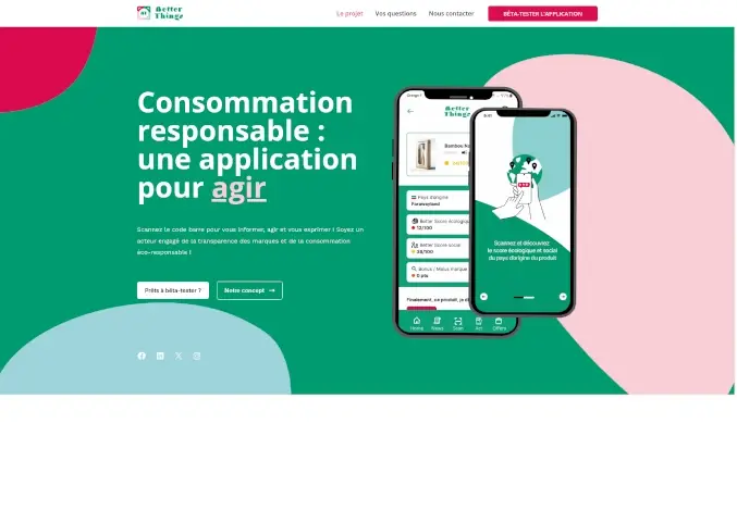 Création de l'application mobile Better Things