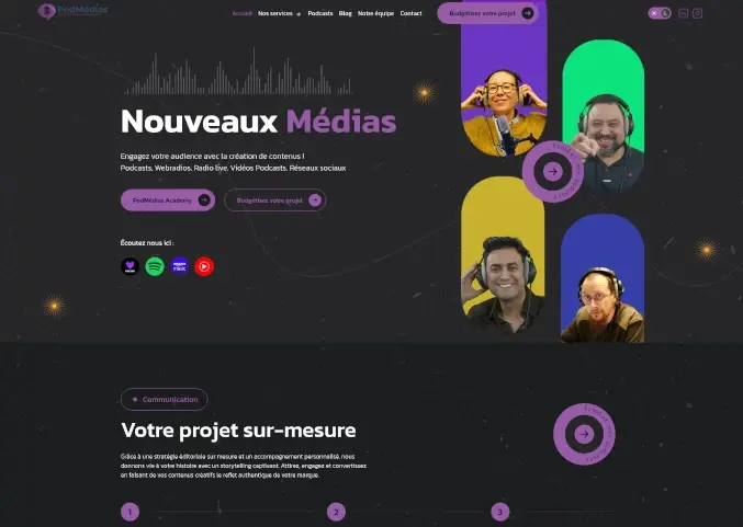Refonte du site PodMédias