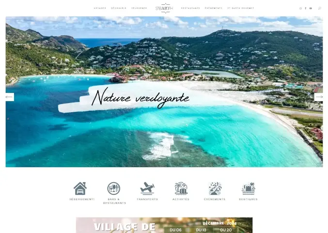 Refonte du site de l'office de tourisme de Saint-Barthélemy